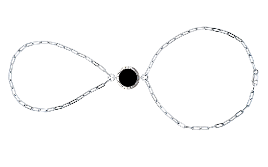 Bague-Chaîne-Lumière-L15-Or blanc-Agate noire-1800×1127