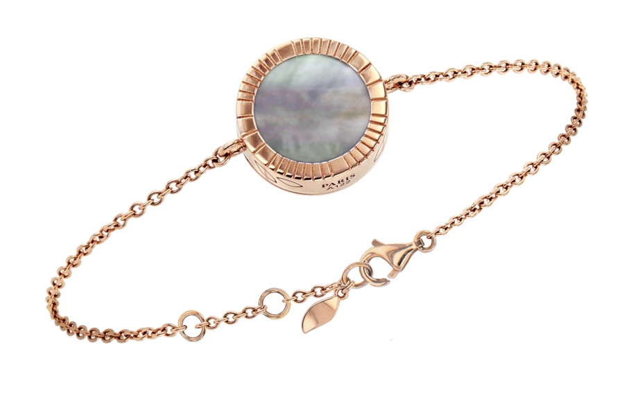 Bracelet-Chaîne-Lumière-L15-Or rouge-Nacer grise-1-1800×1127