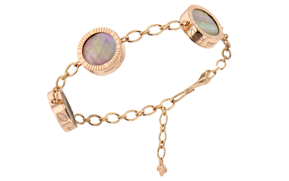 Bracelet-Lumière-3L15-or rouge-nacre grise-1-1800×1127
