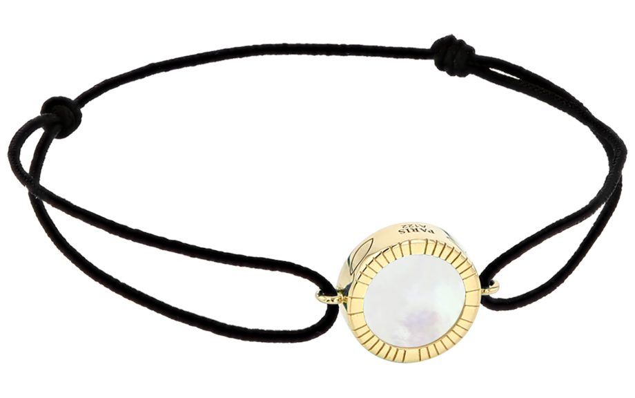 Bracelet-cordon-Lumière-L13-Or jaune-Nacre blanche-1