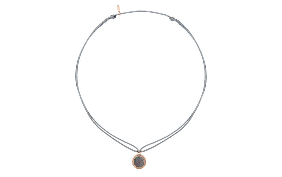 Collier-cordon-Lumière-L13-Or rouge-Nacre grise-3